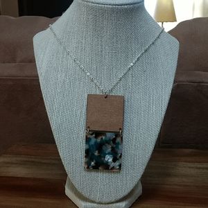 Dual Square Pendant Necklace
